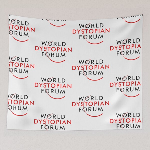 Item preview, World Dystopian Forum (WEF World Economic Forum) designed and sold by TheFoolsGallery.