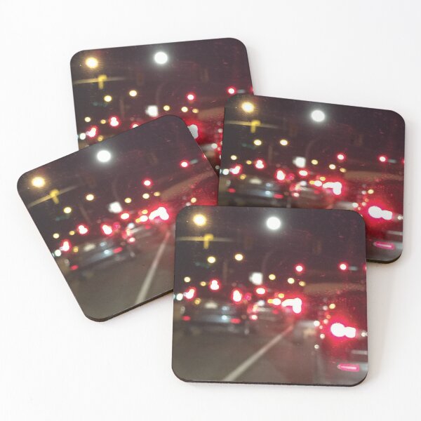 Item preview, Wet Rainy Vancouver Street + Red Lights designed and sold by drumweaver.