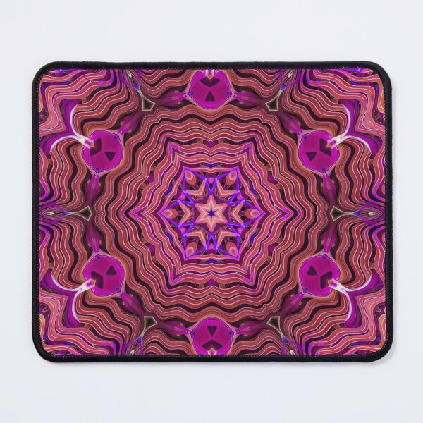 Item preview, Boho Vibes Kaleidoscope Abstract Maximalist Style Hippie Colors Mix of Violet Mauve Lilac Cream 4 of 16 designed and sold by Beachy.