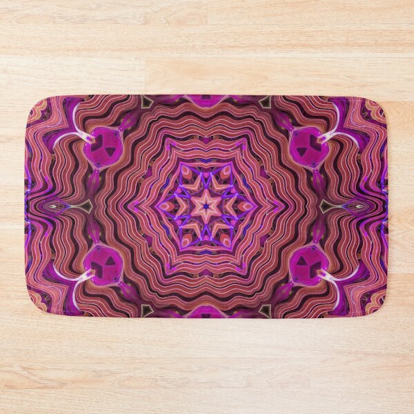 Item preview, Boho Vibes Kaleidoscope Abstract Maximalist Style Hippie Colors Mix of Violet Mauve Lilac Cream 4 of 16 designed and sold by Beachy.