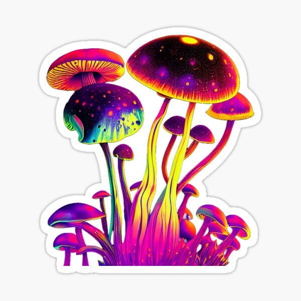 Champignons psychédéliques Sticker