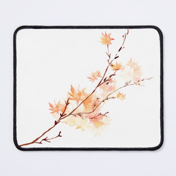 Item preview, Maple branch, autumn - watercolor in orange designed and sold by suewen.