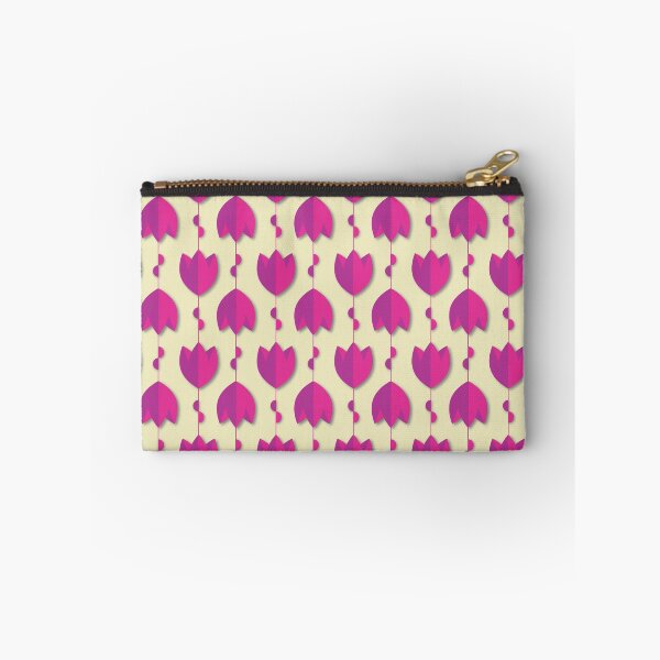 Item preview, Hot pink minimalist tulip pattern designed and sold by Lia Zarpin.