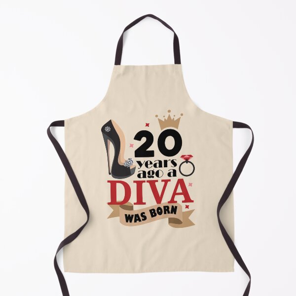 Item preview, 20 Years Ago A Diva Was Born 20th Birthday Typography designed and sold by bolimj.