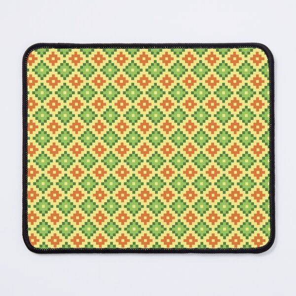Item preview, Gaucho Pampa Pattern 12 Orange & Green with Yellow background designed and sold by Pablo Pereyra.