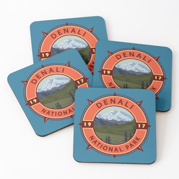 Item preview, Denali National Park Retro Compass Emblem designed and sold by KrisSidDesigns.