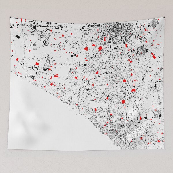 Item preview, Map of Lima with its schools in colour designed and sold by jean-nicolas.