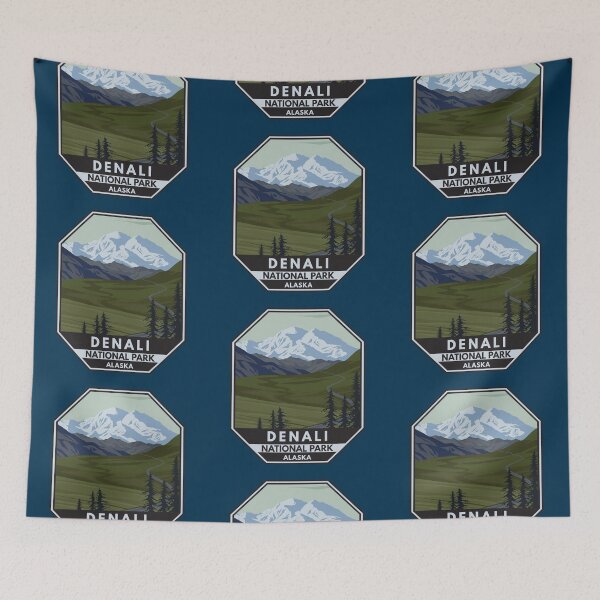 Item preview, Denali National Park Retro Emblem designed and sold by KrisSidDesigns.