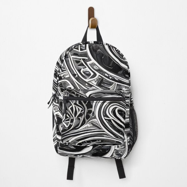 Item preview, Irimazigu Nifidol - Abstract psychedelic black and white painting designed and sold by thecocotouchart.