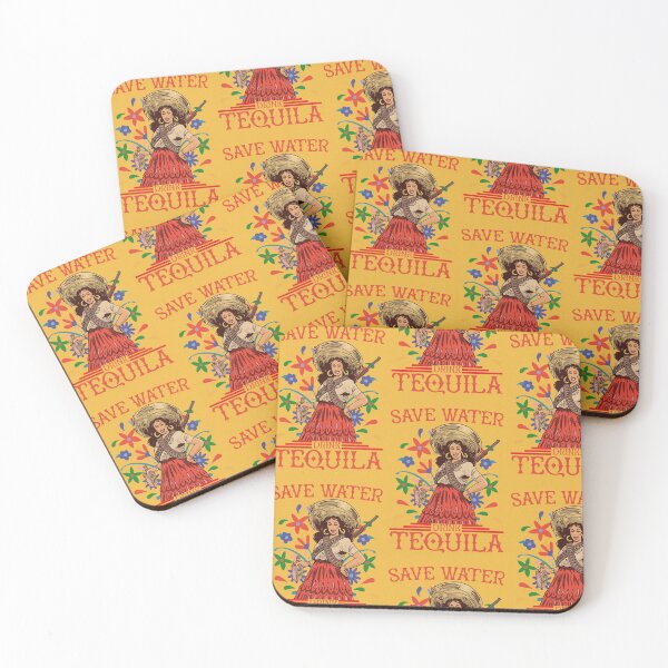 Item preview, Save Water Drink Tequila - Funny Mexican Tequila Woman Art designed and sold by EmmiFoxDesigns.