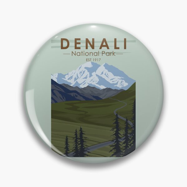 Artikelvorschau, Denali Nationalpark Road Vintage entworfen und verkauft von KrisSidDesigns.