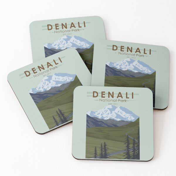 Item preview, Denali National Park Road Vintage designed and sold by KrisSidDesigns.