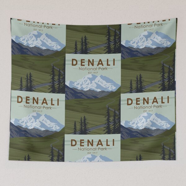 Item preview, Denali National Park Road Vintage designed and sold by KrisSidDesigns.