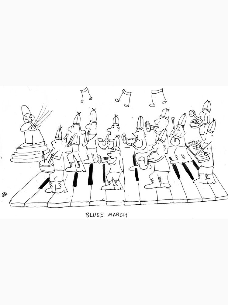 Thumbnail 7 of 7, Classic T-Shirt, Blues March designed and sold by bromfieldpen.