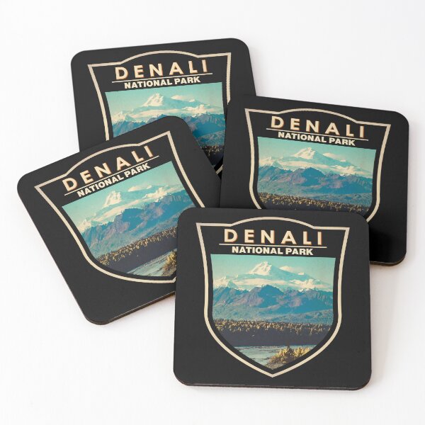 Item preview, Denali National Park Watercolor Badge designed and sold by KrisSidDesigns.