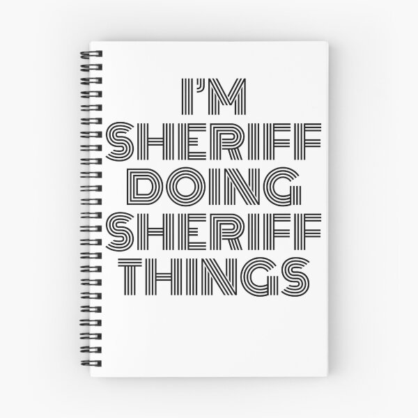 Item preview, I'm Sheriff Doing Sheriff Things Vintage Quote designed and sold by SVPOD.