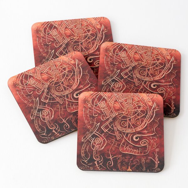 Item preview, Alien Arcane Aesthic AiArt Red runes 2 designed and sold by Swabcraft.