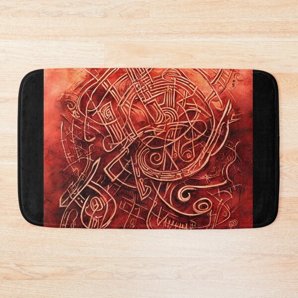 Item preview, Alien Arcane Aesthic AiArt Red runes 2 designed and sold by Swabcraft.