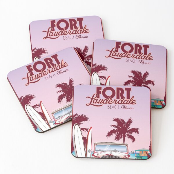 Item preview, Fort Lauderdale travel poster beachvibe designed and sold by KAY Artists.