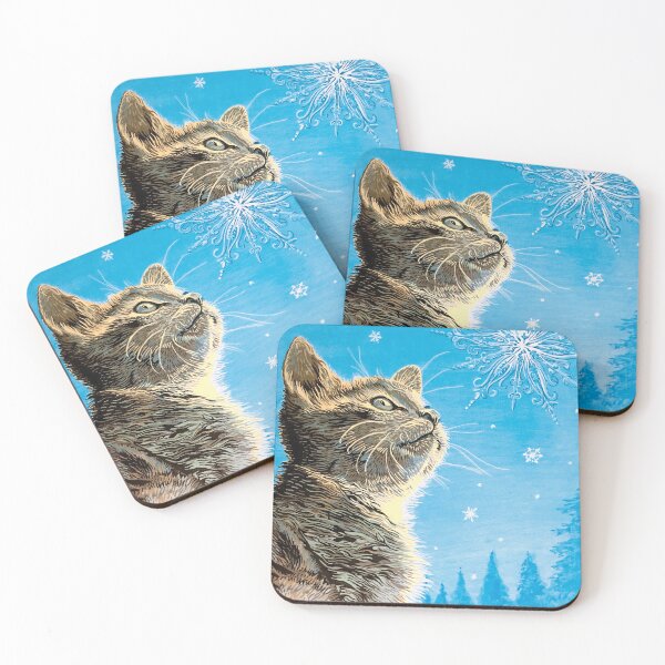 Item preview, Winter Kitten and Snowflake designed and sold by Ty Meier.