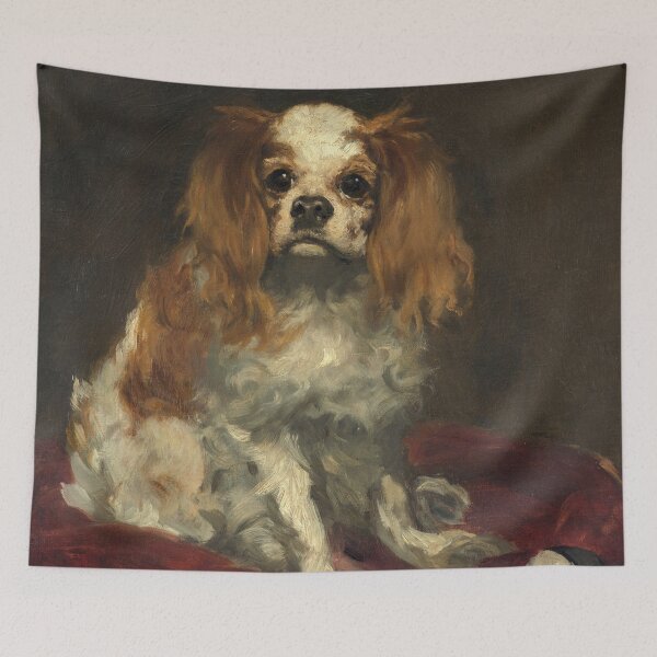 Item preview, A King Charles Spaniel | Edouard Manet | 1866 Dog Art designed and sold by CJET.