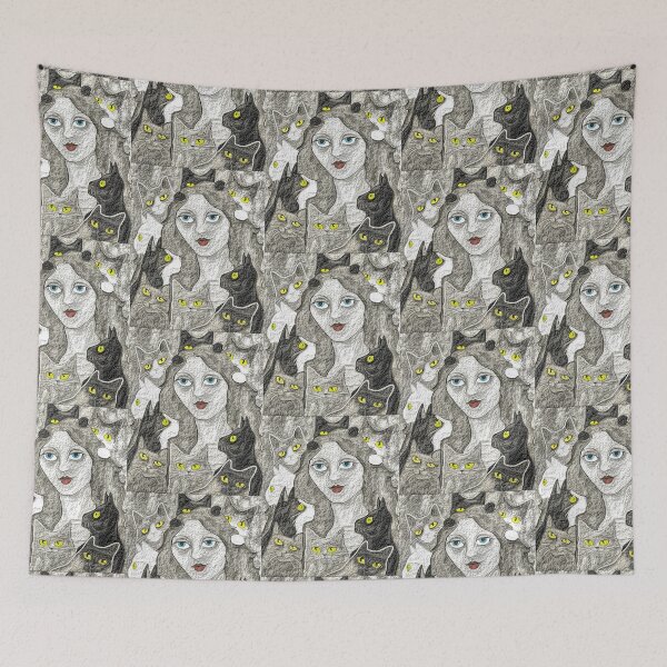 Item preview, The Lady And Her Cats designed and sold by Margaret Stevens.