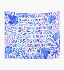 Always Remember – Indigo Palette Wall Tapestry