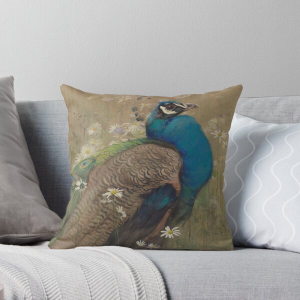 Item preview, A Peacock and Marguerites | Edwin John Alexander | 1899 Animal Art designed and sold by CJET.