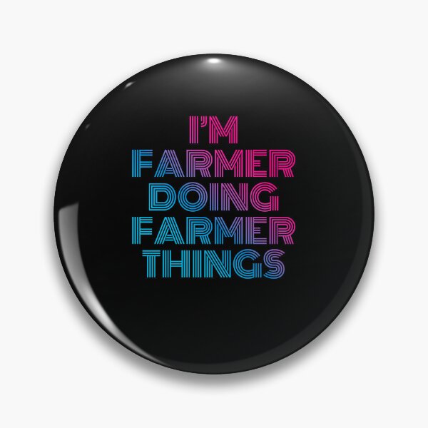 Item preview, I'm Farmer Doing Farmer Things Retro Neon designed and sold by SVPOD.