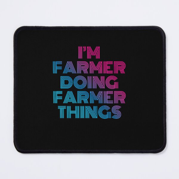 Item preview, I'm Farmer Doing Farmer Things Retro Neon designed and sold by SVPOD.