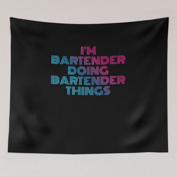Item preview, I'm Bartender Doing Bartender Things Retro Neon designed and sold by SVPOD.