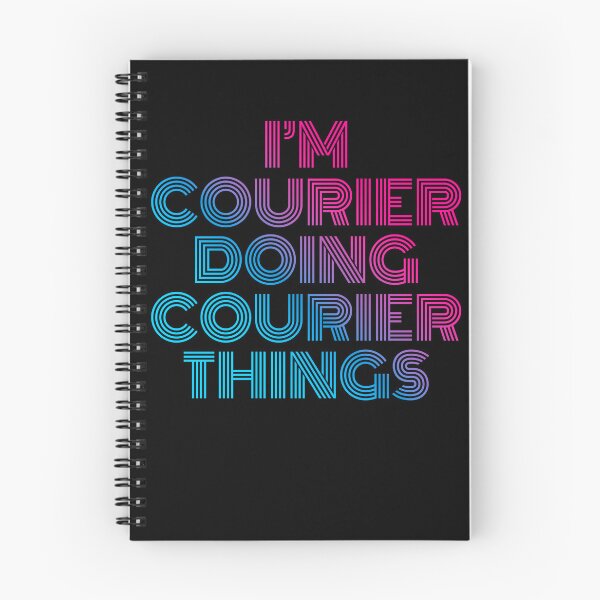 Item preview, I'm Courier Doing Courier Things Retro Neon designed and sold by SVPOD.