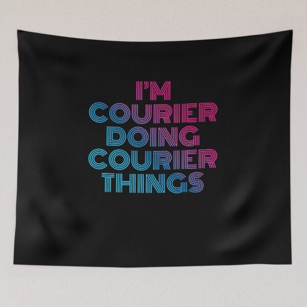 Item preview, I'm Courier Doing Courier Things Retro Neon designed and sold by SVPOD.