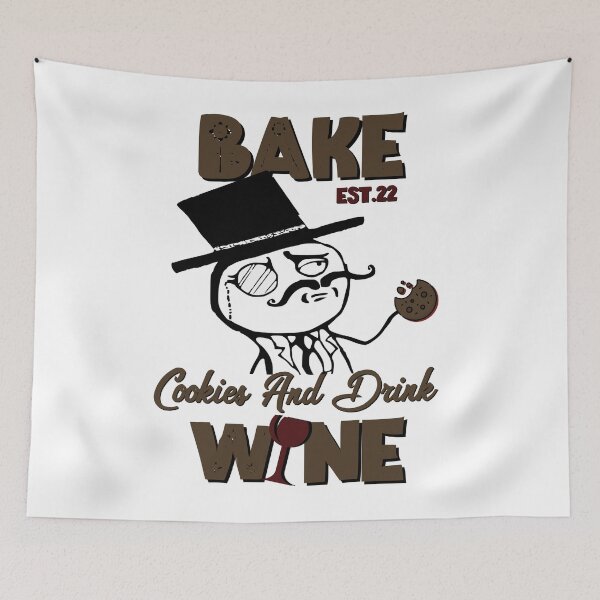 Item preview, BAKE COOOKIES AND DRINK WINE designed and sold by GAADesignz.