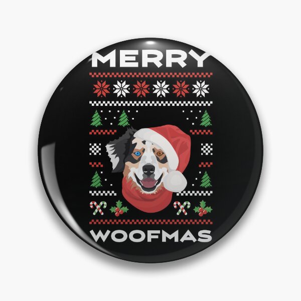 Item preview, Australian Shepherd Merry Christmas designed and sold by GreenOptix.