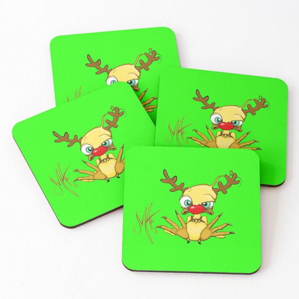 Item preview, Grumpy Chicken Christmas deer designed and sold by ArtAastrup  by Marianne Aastrup.