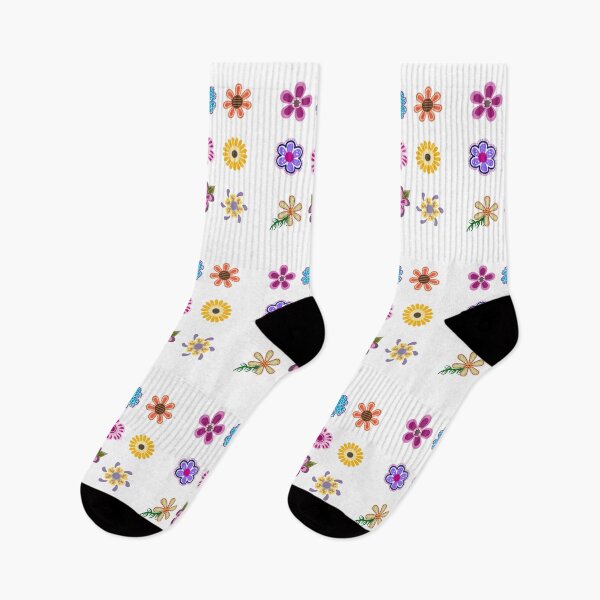 Item preview, Set of colorful flowers designed and sold by The Love Quill.
