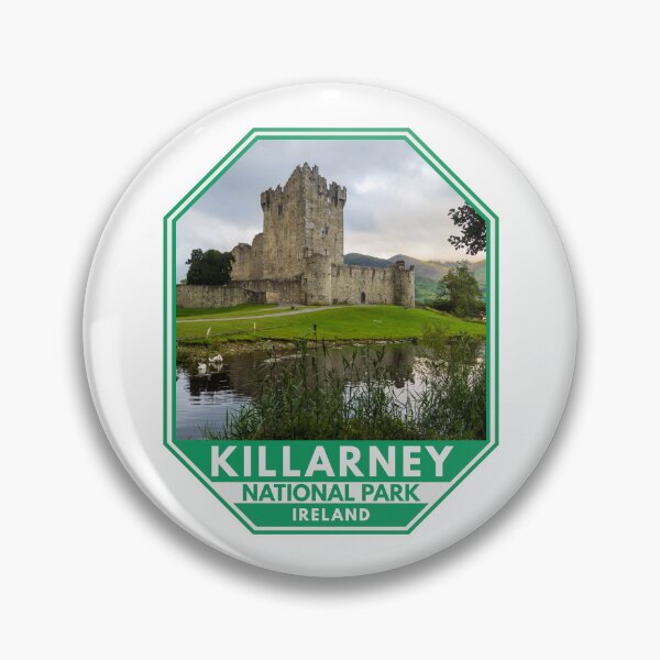 Item preview, Killarney National Park Ireland Ross Castle Emblem designed and sold by KrisSidDesigns.