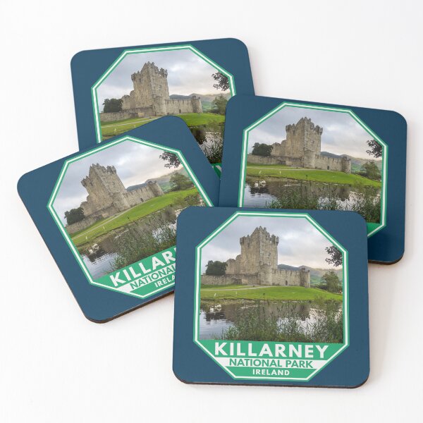 Item preview, Killarney National Park Ireland Ross Castle Emblem designed and sold by KrisSidDesigns.