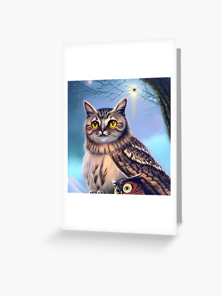 Owl Friends Card Blank Owl Friends Card Blank