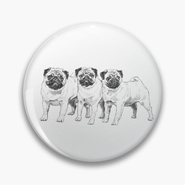 Item preview, Pug Triplets designed and sold by karolaan.