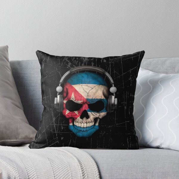 Item preview, Dj Skull with Cuban Flag designed and sold by JeffBartels.