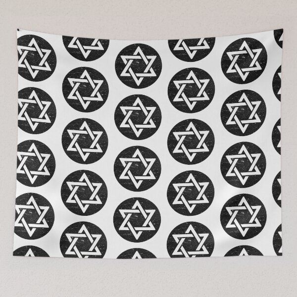 Item preview, Star of David on black circle , judaism, jewish and Israel symbol designed and sold by IsisOsiris.