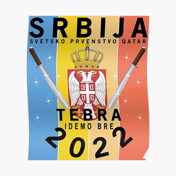 Serbia Soccer Fans Jersey Serbian Flag Football Lovers  Poster for Sale by  PATRICKSTRASSER