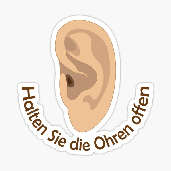 "Keep your ears open" Sticker for Sale by Tarsalla Redbubble
