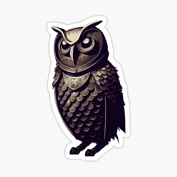 Bubo Sticker for Sale by Crestedge Designs