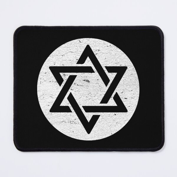 Item preview, Star of David on white circle , judaism, jewish and Israel symbol designed and sold by IsisOsiris.