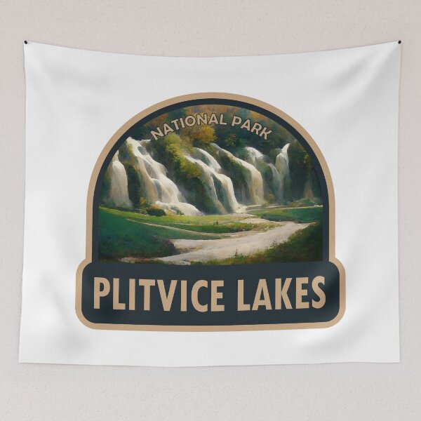Item preview, Plitvice Lakes National Park Croatia Watercolor designed and sold by KrisSidDesigns.