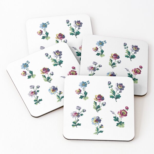 Item preview, Flower pattern 18th century inspiration designed and sold by Abellion.