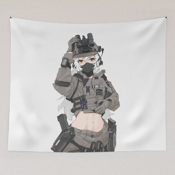 Item preview, Military Anime Girl designed and sold by kittiescuties.